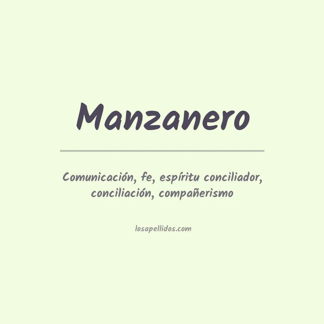 Apellido Manzanero