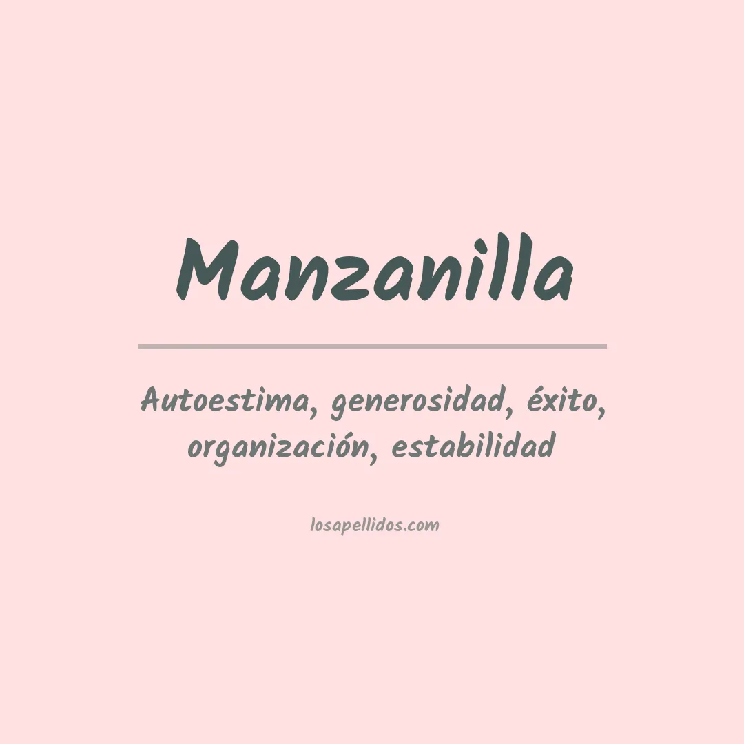 Apellido Manzanilla