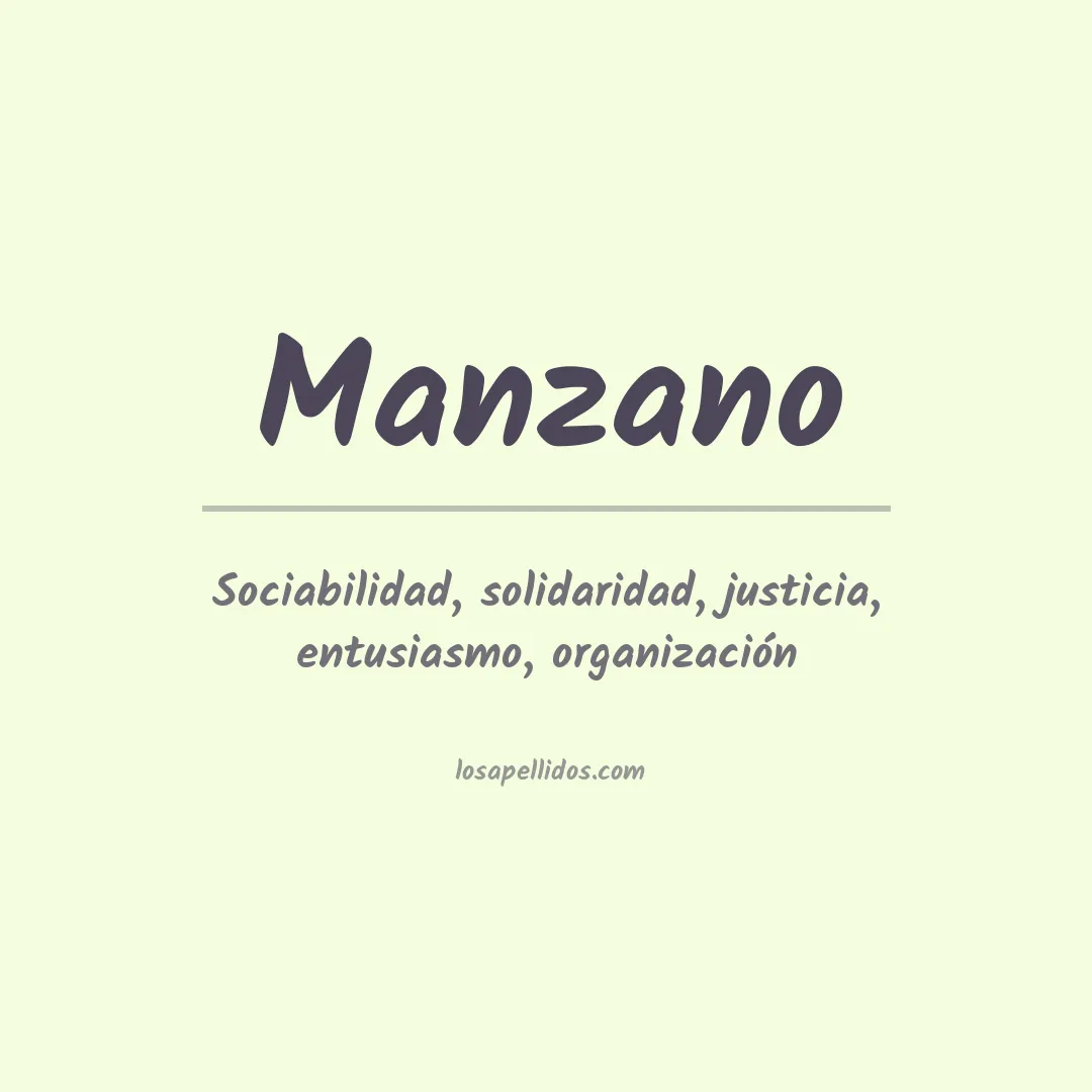 Apellido Manzano