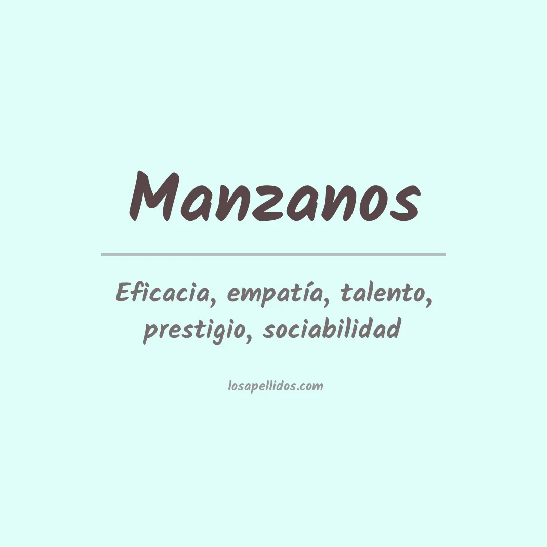 Apellido Manzanos