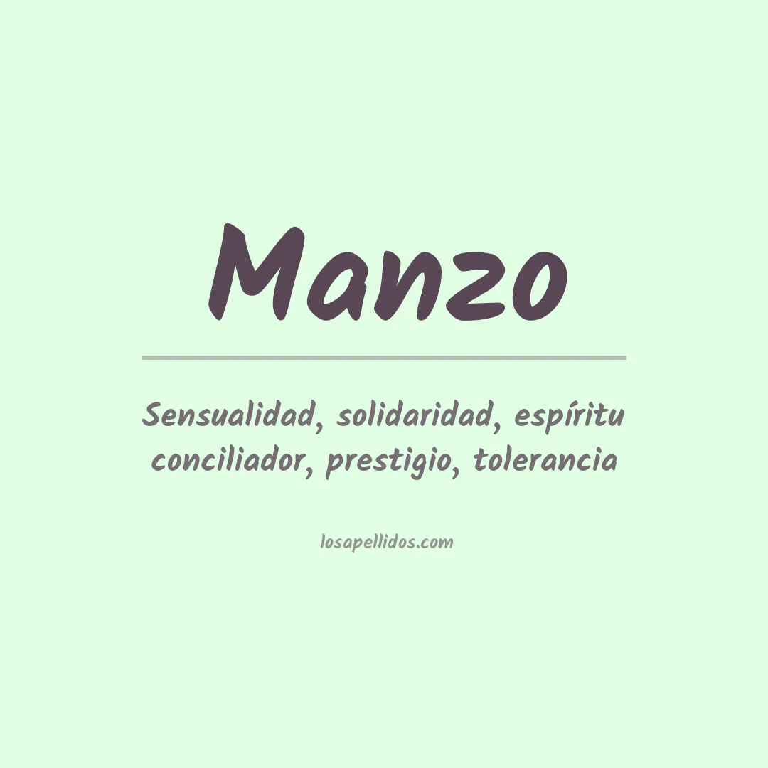Apellido Manzo