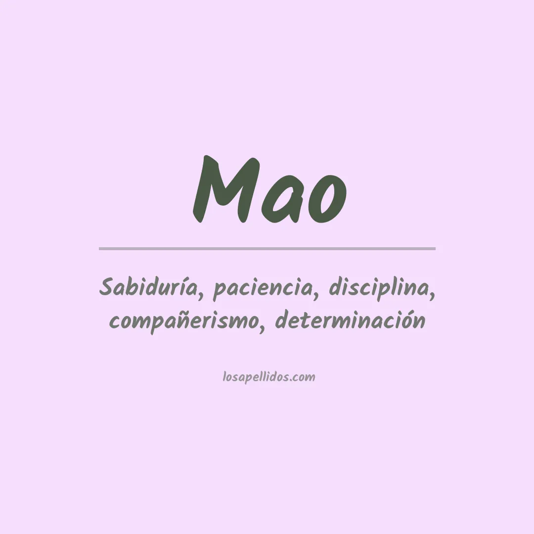 Apellido Mao