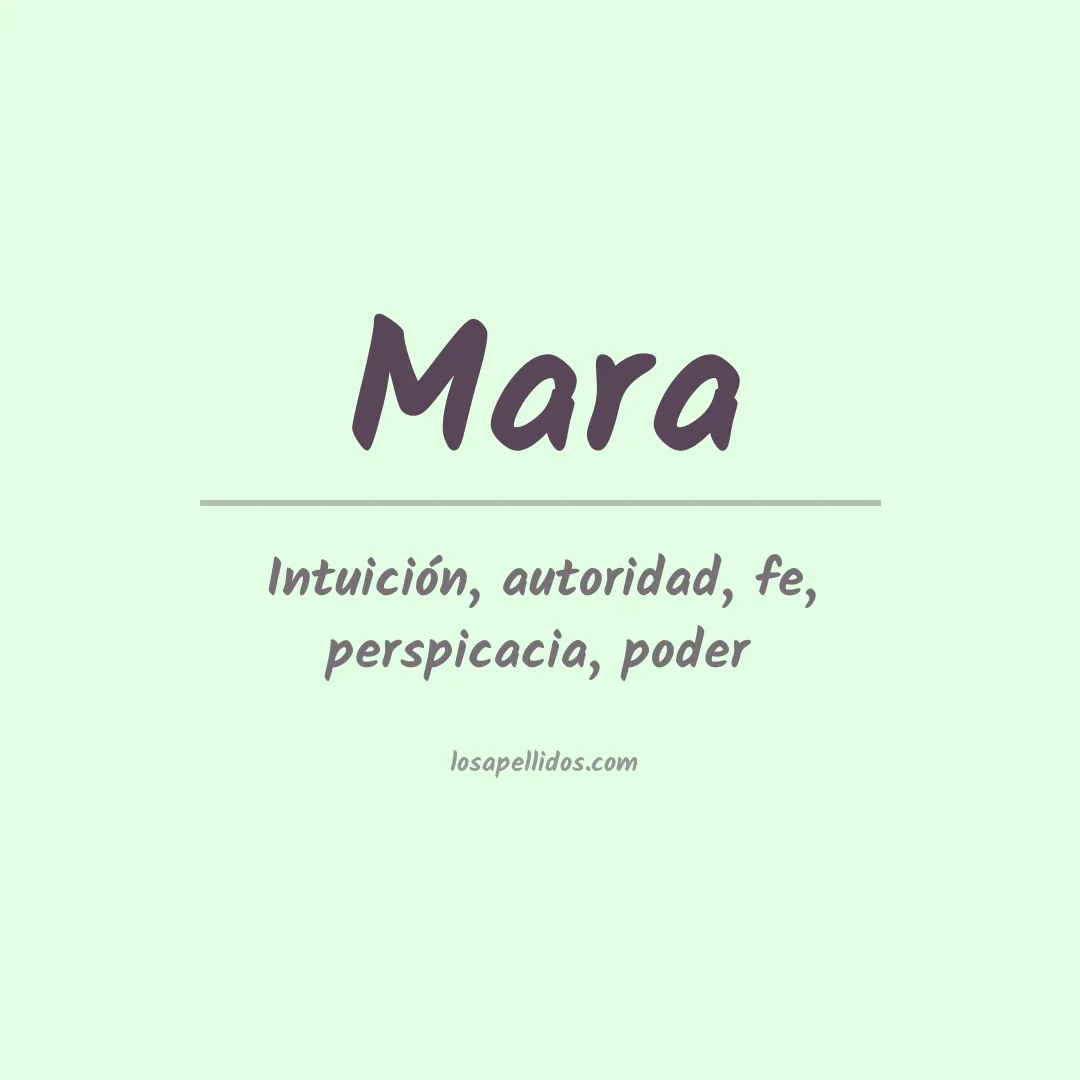 Apellido Mara
