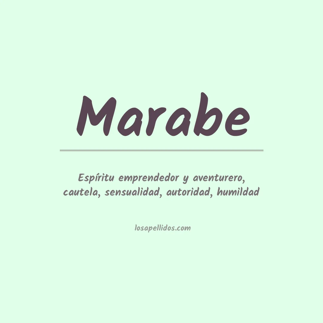 Apellido Marabe