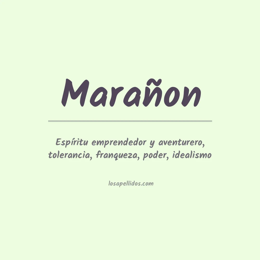 Apellido Marañon