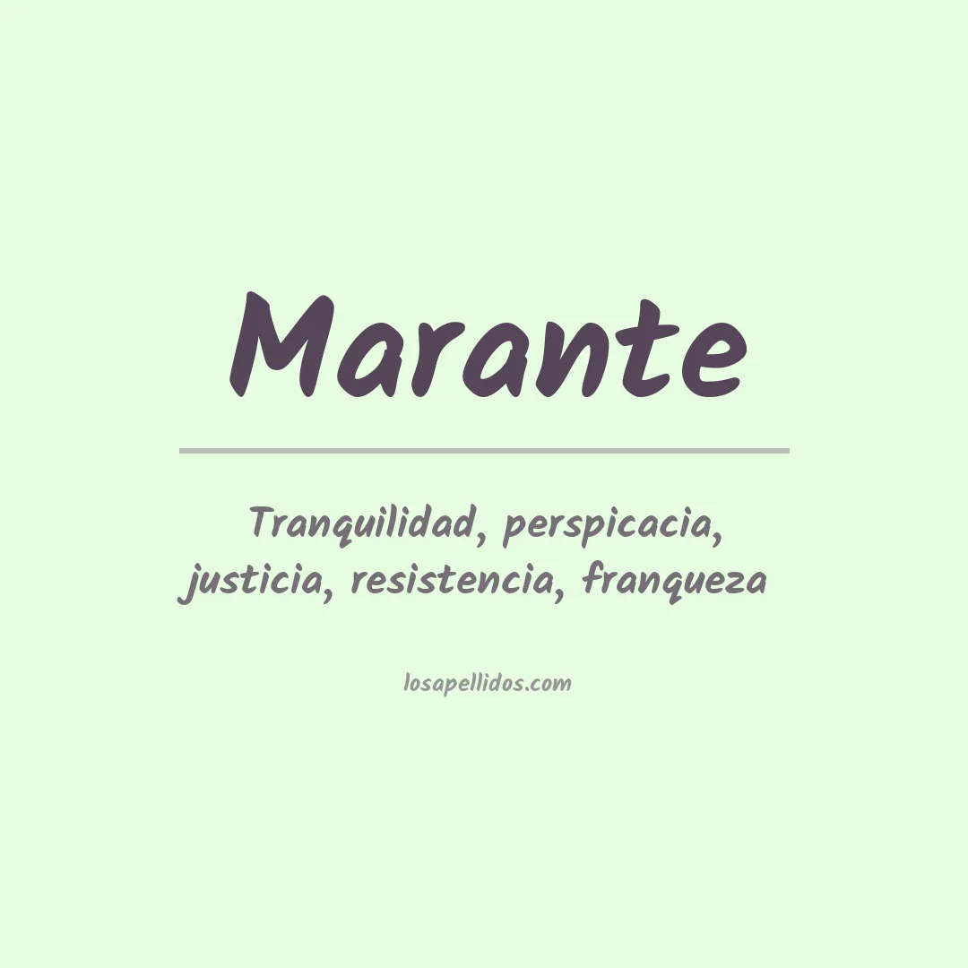 Apellido Marante