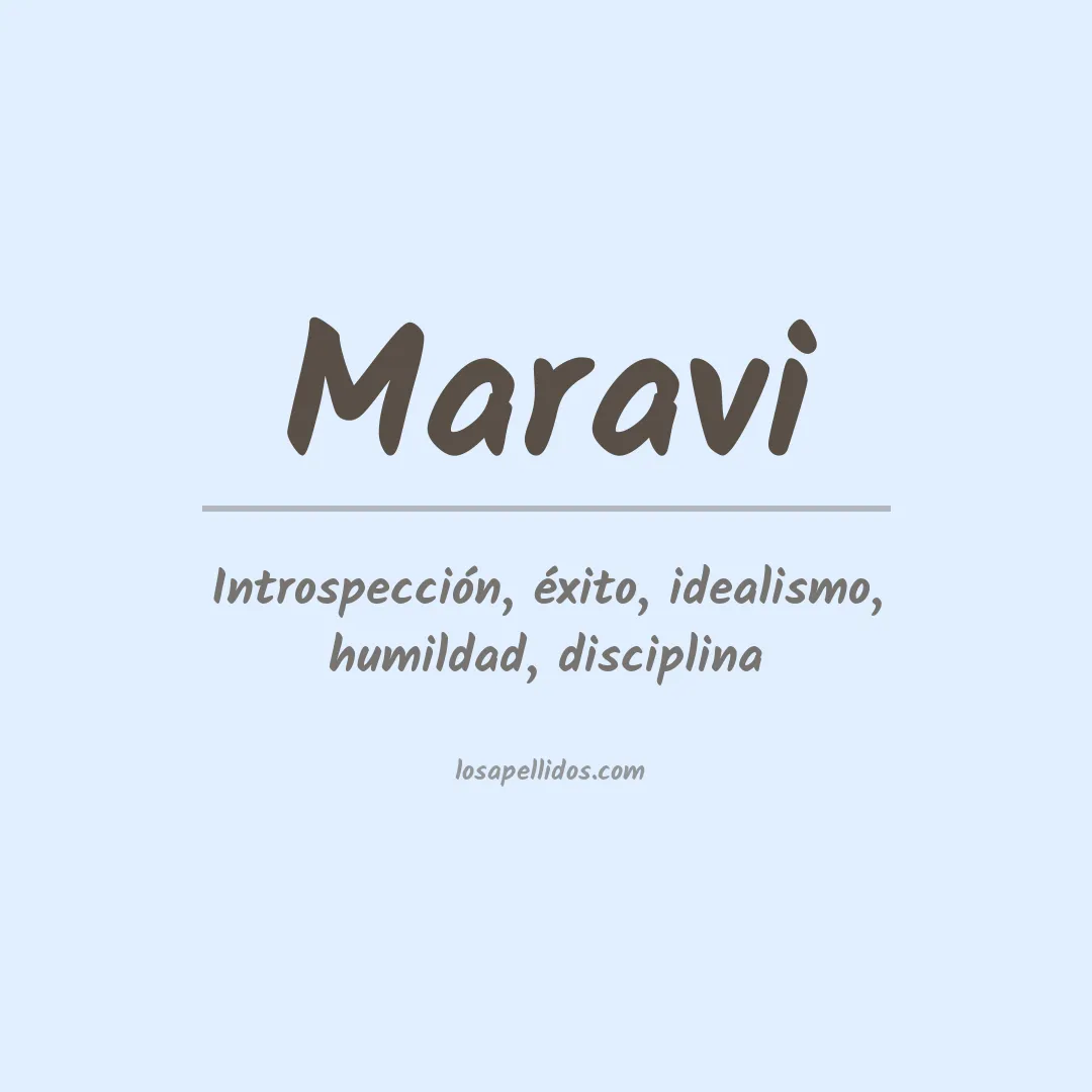 Apellido Maravi