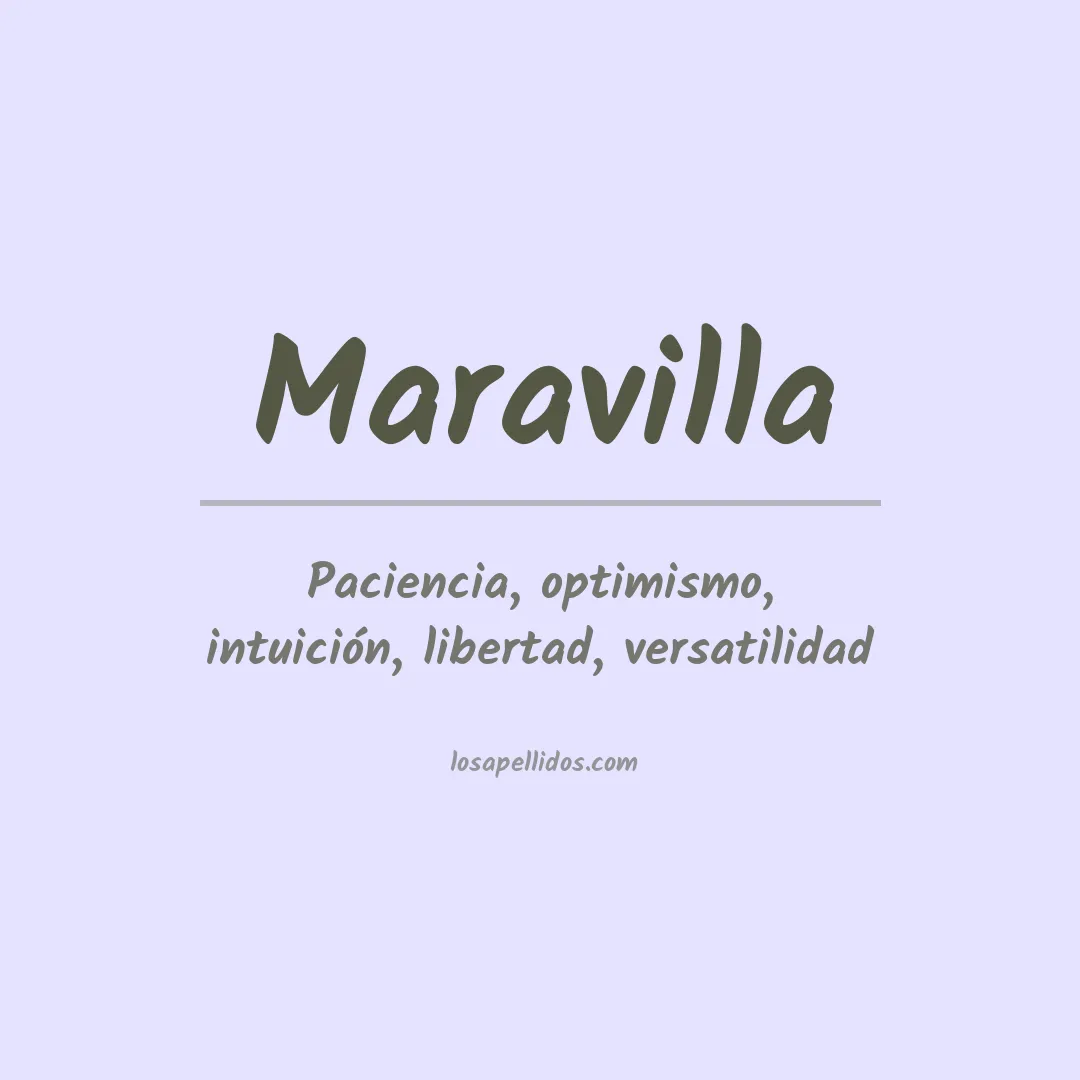 Apellido Maravilla