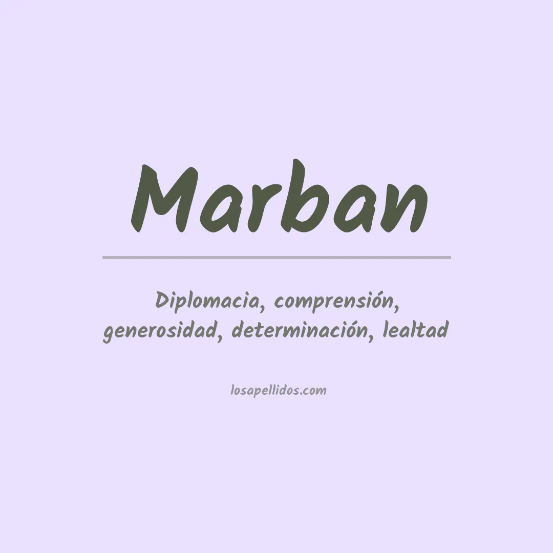 Apellido Marbán