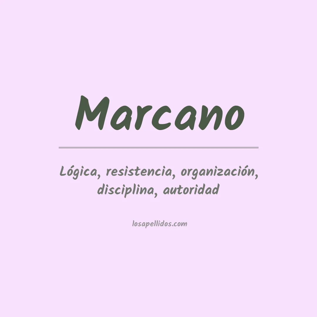Apellido Marcano
