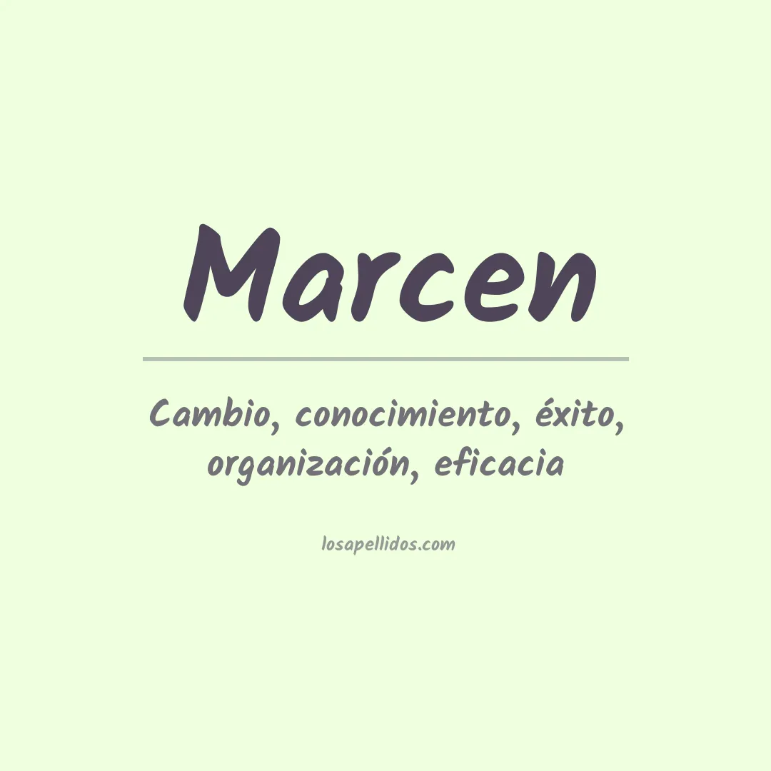 Apellido Marcen