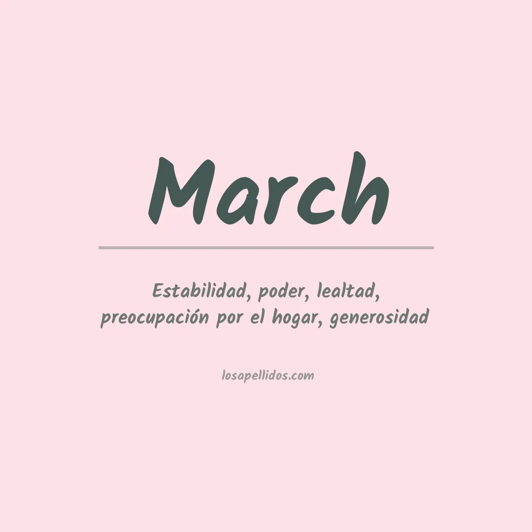 Apellido March