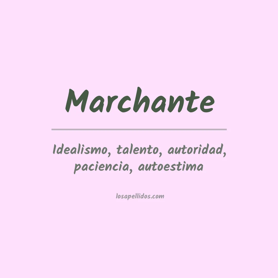 Apellido Marchante