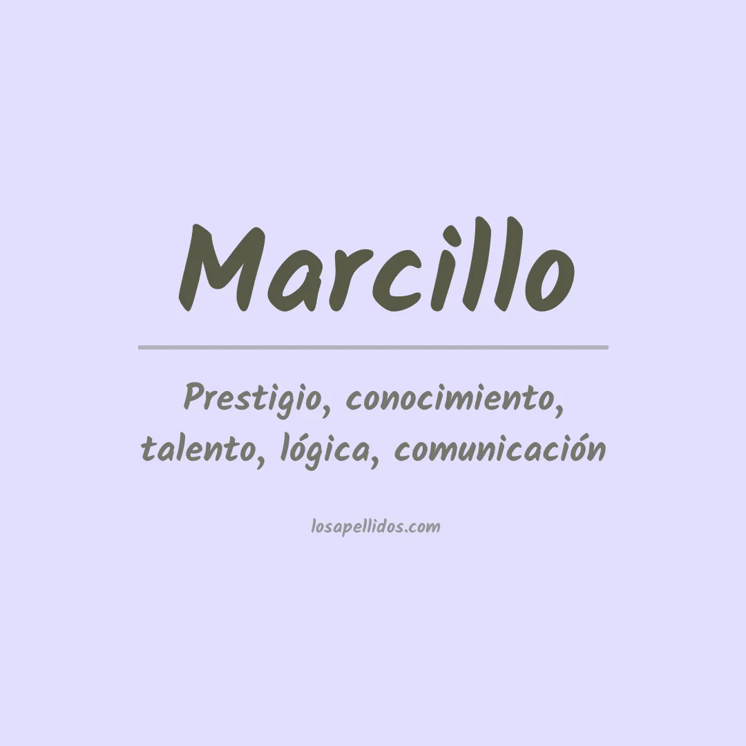 Apellido Marcillo