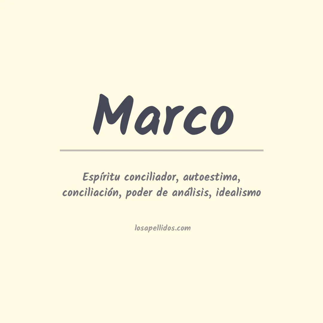 Apellido Marco