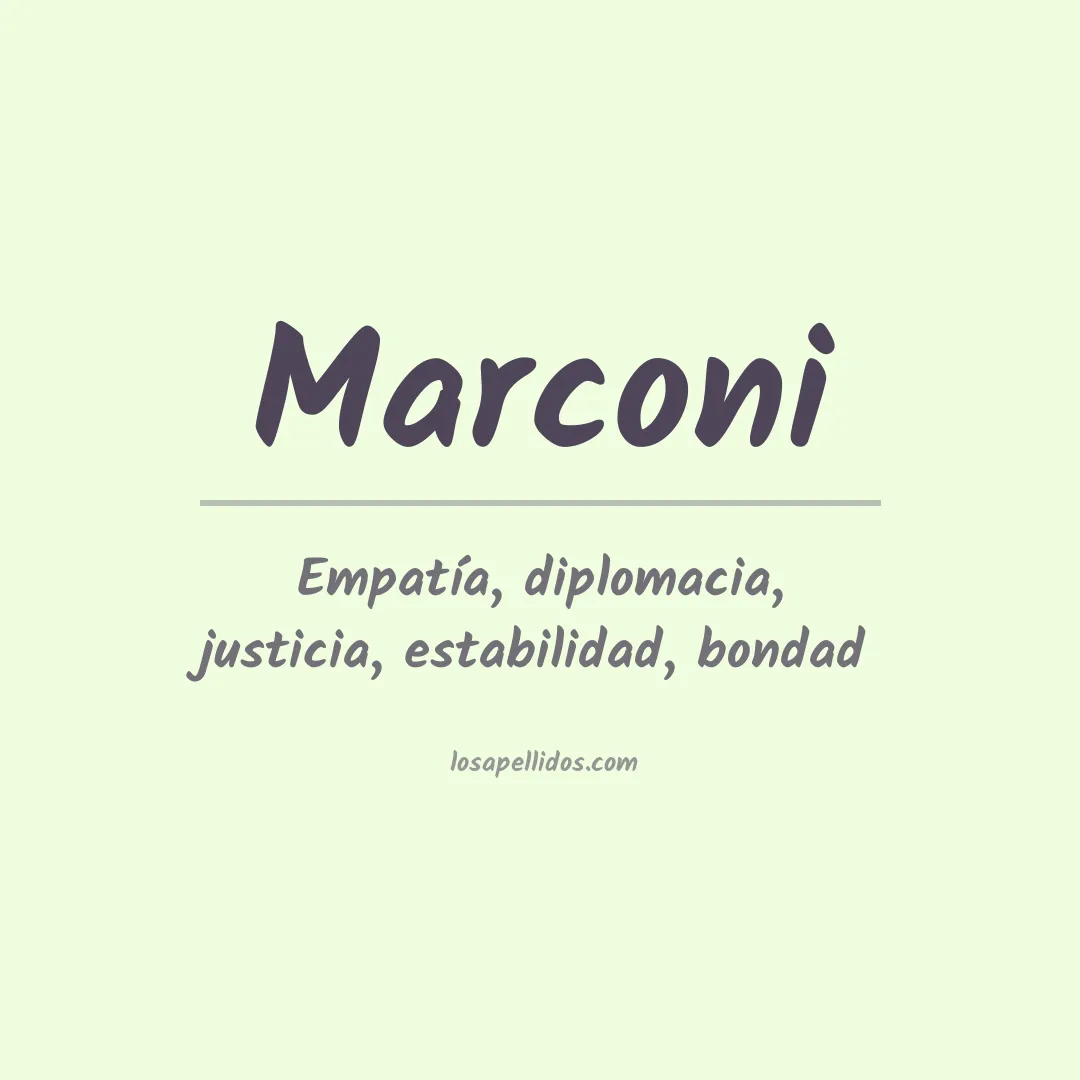 Apellido Marconi