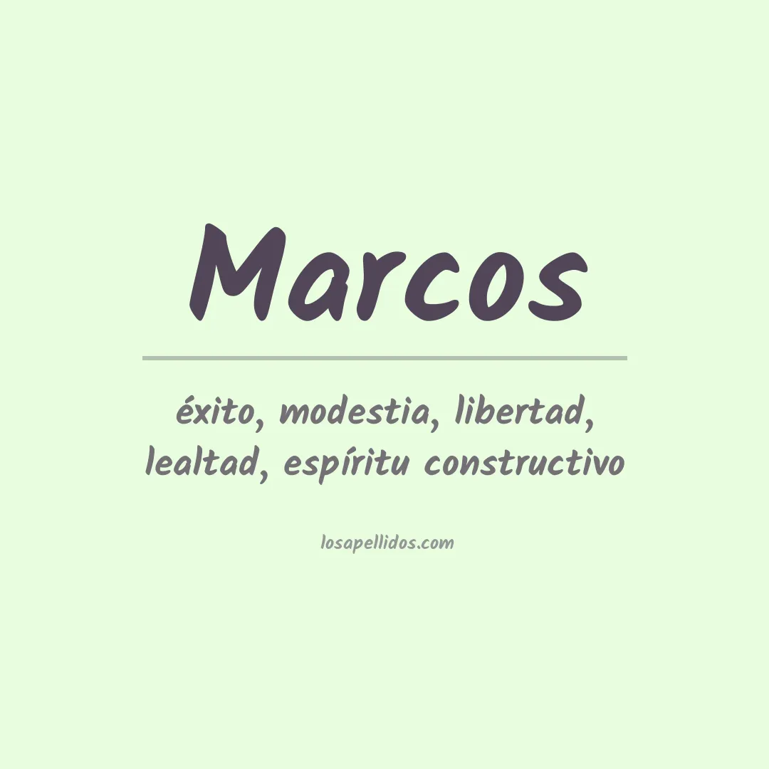 Apellido Marcos