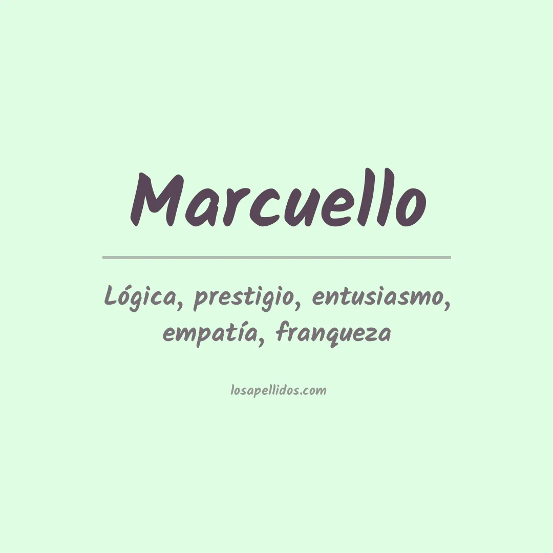Significado del Apellido Marcuello