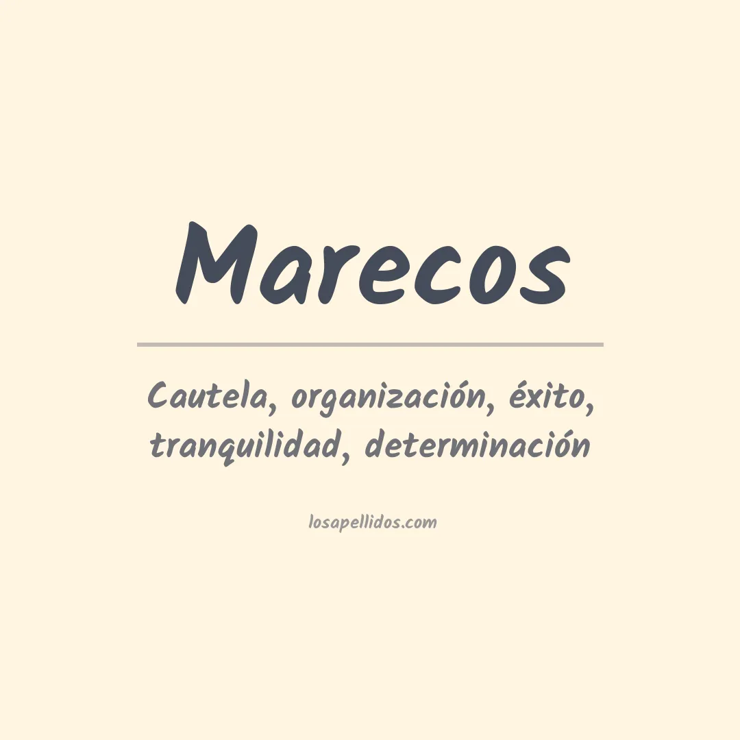Apellido Marecos
