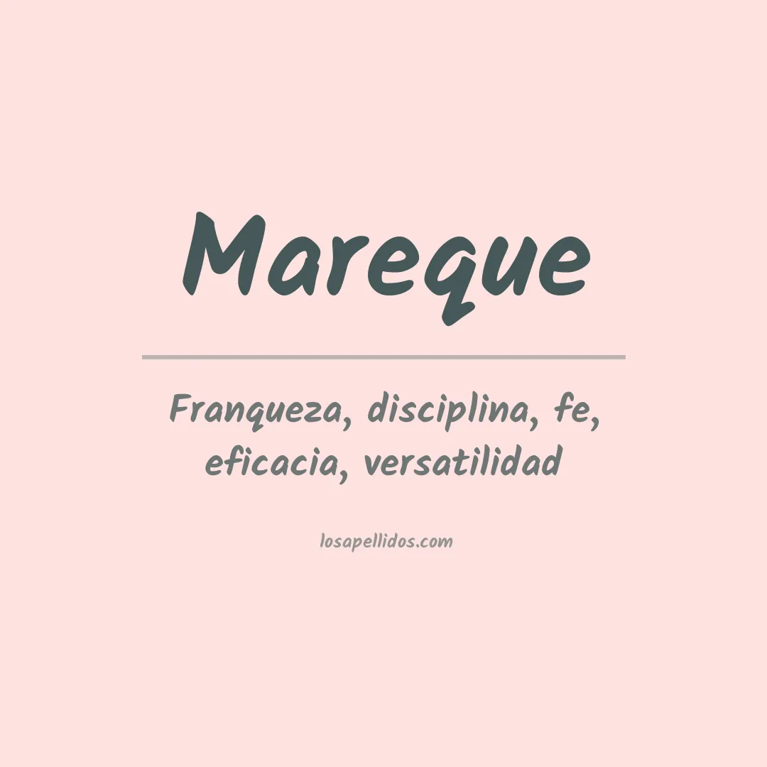 Apellido Mareque