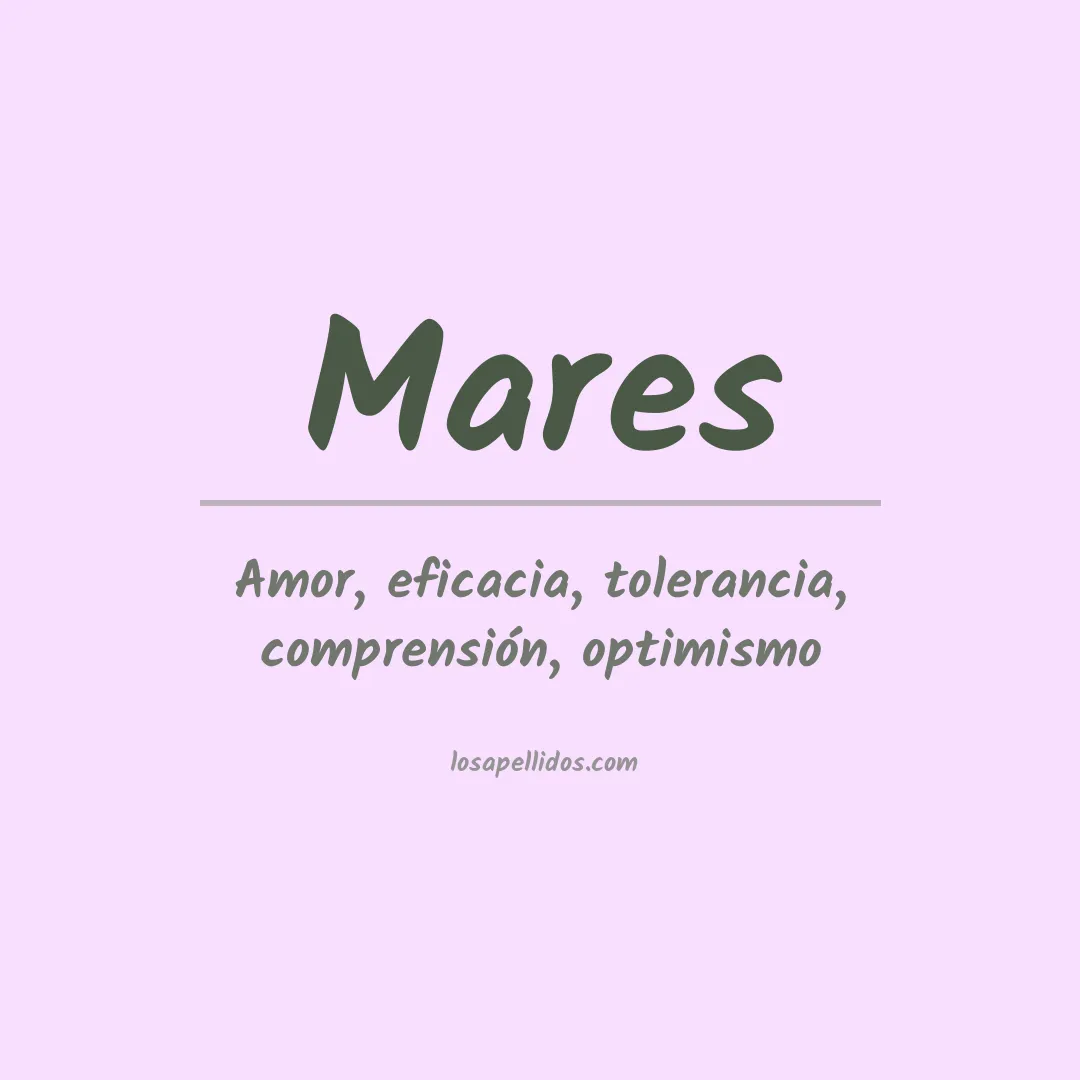 Apellido Mares
