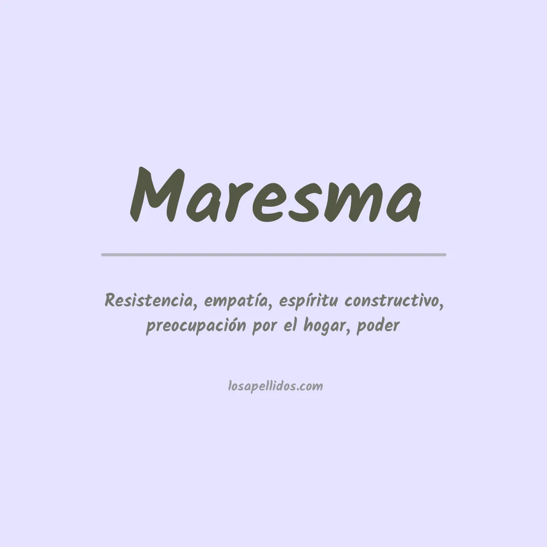 Apellido Maresma