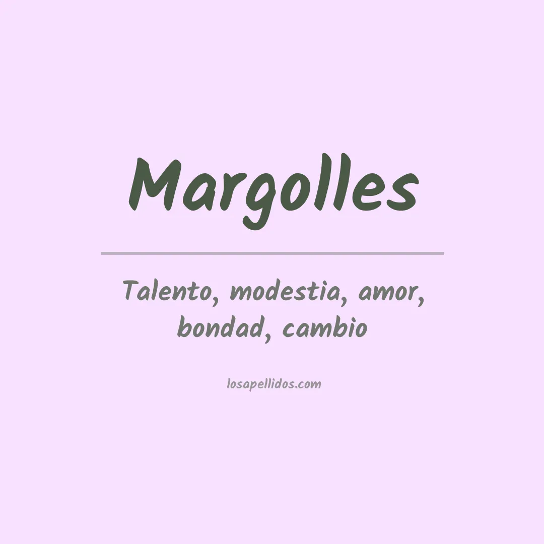 Apellido Margolles