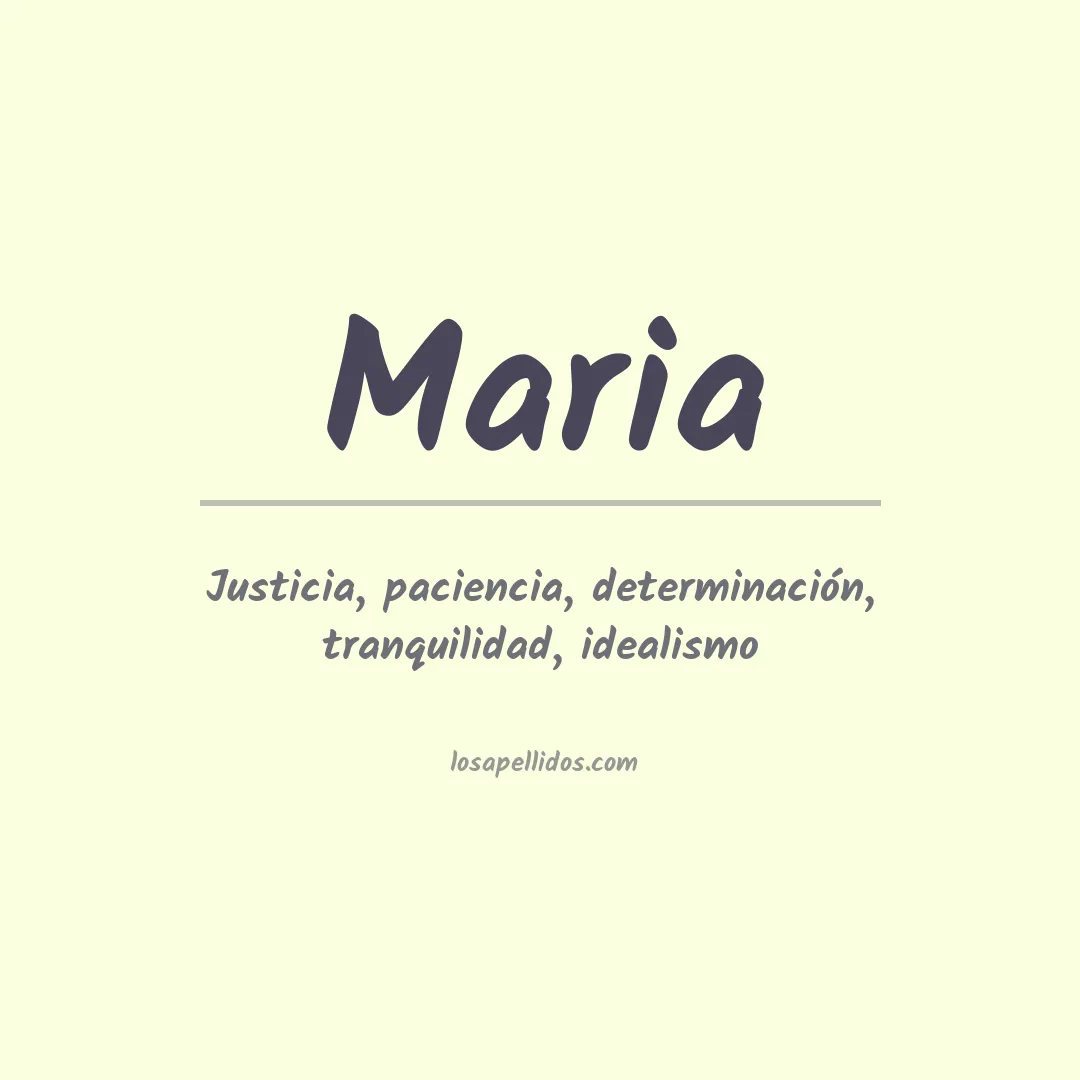 Apellido Maria