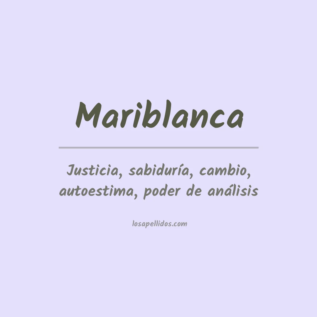 Apellido Mariblanca