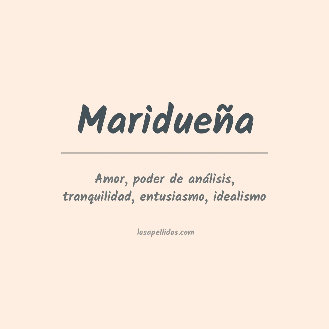 Significado del Apellido Maridueña