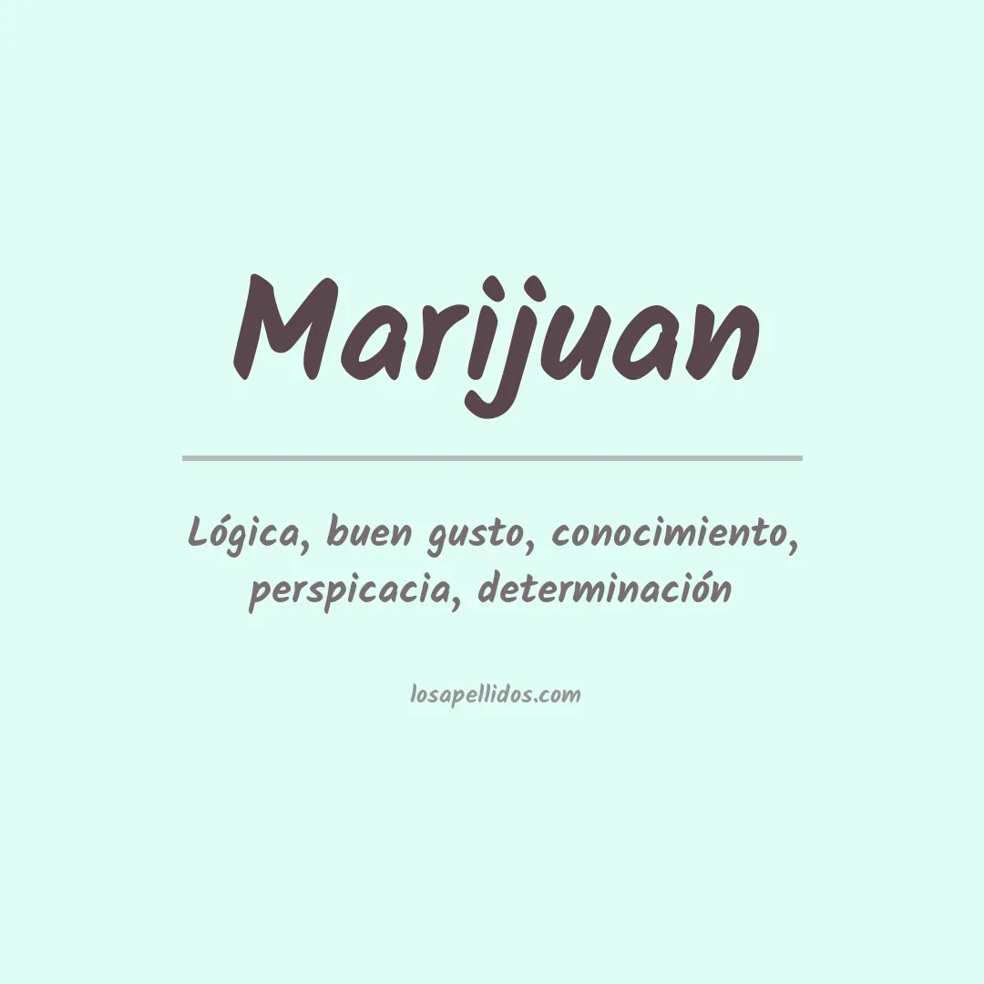 Significado del Apellido Marijuan