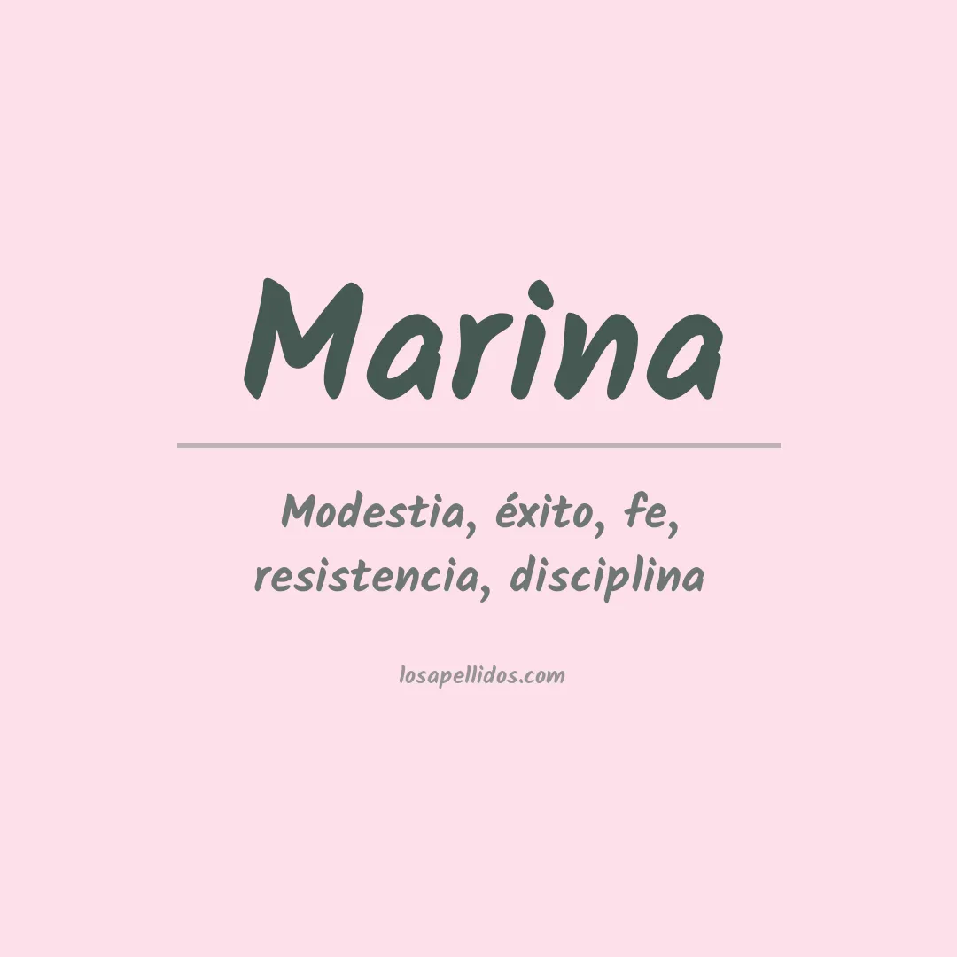 Apellido Marina