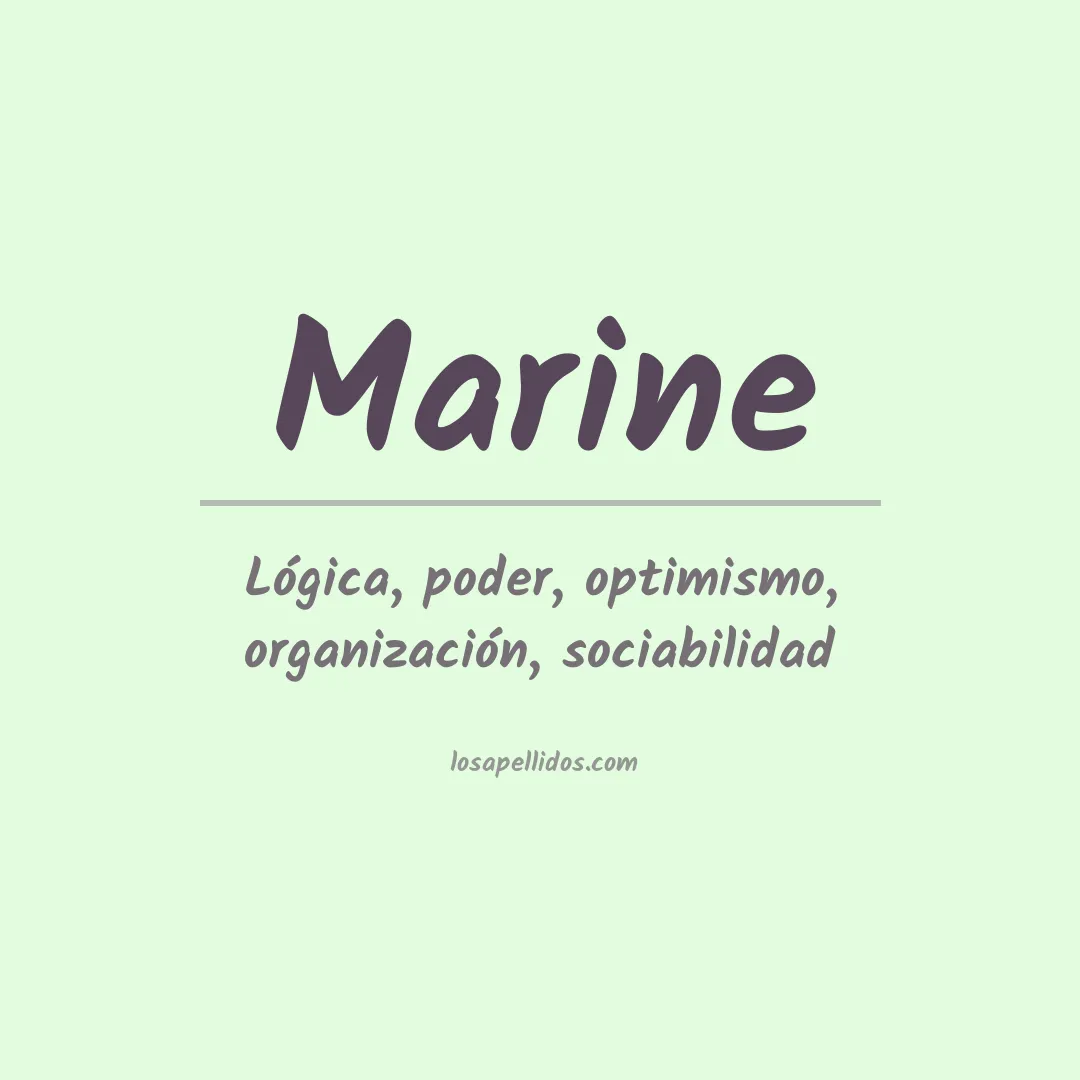 Apellido Marine