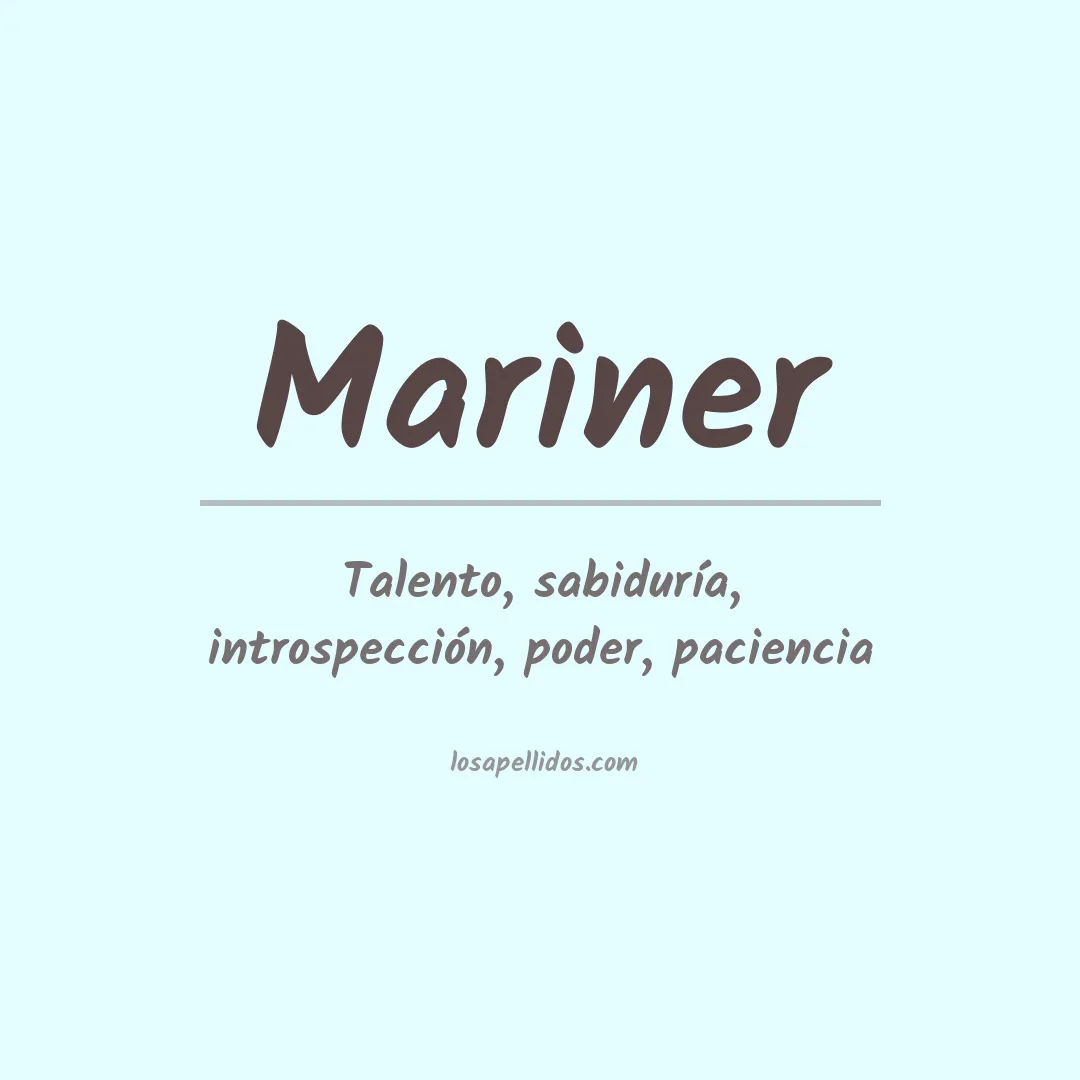 Apellido Mariner