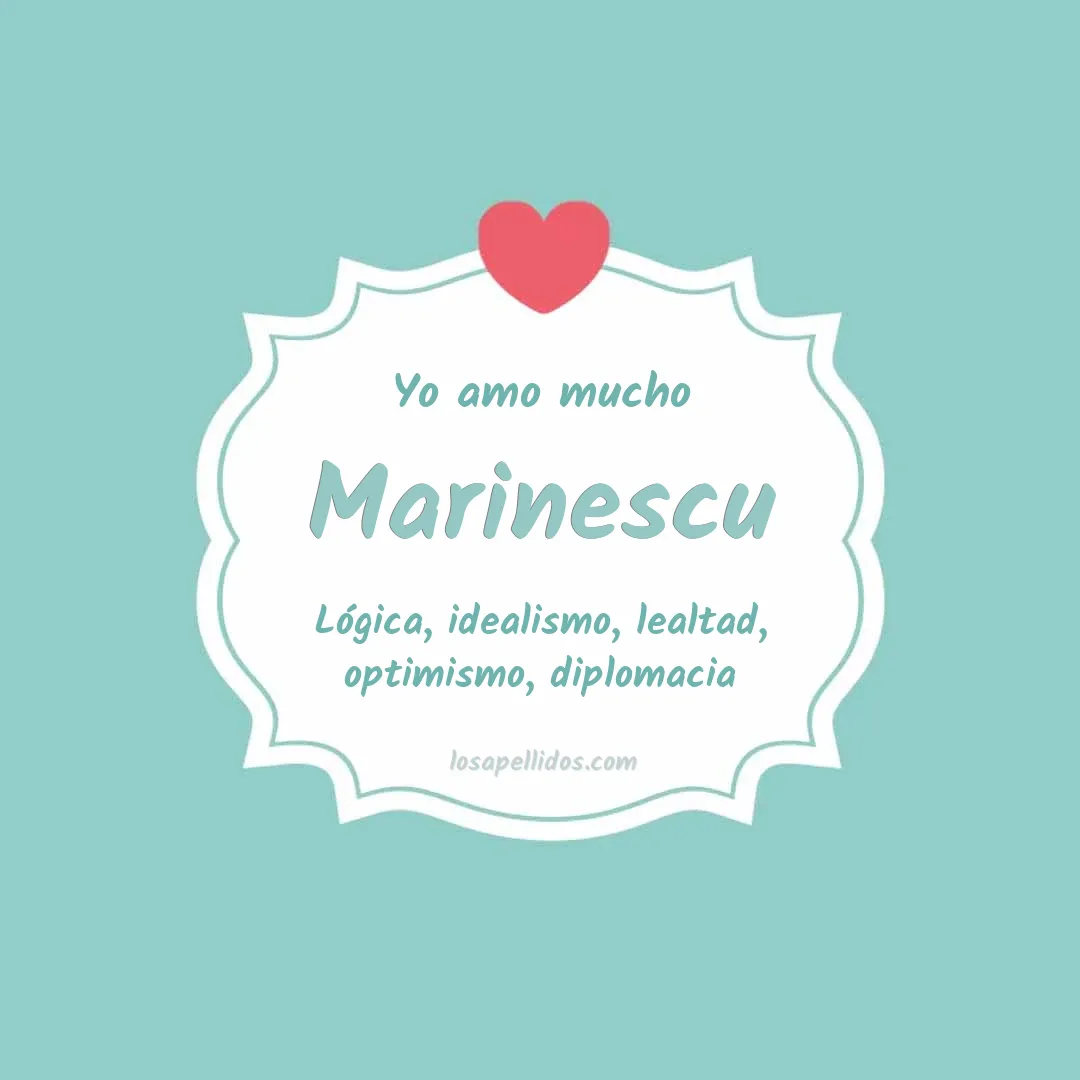 Yo amo mucho Marinescu