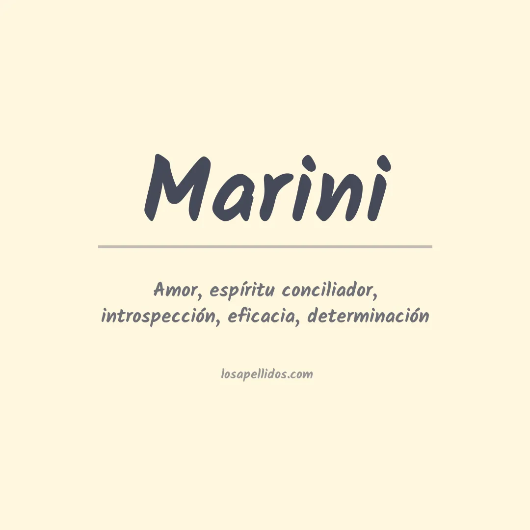Apellido Marini