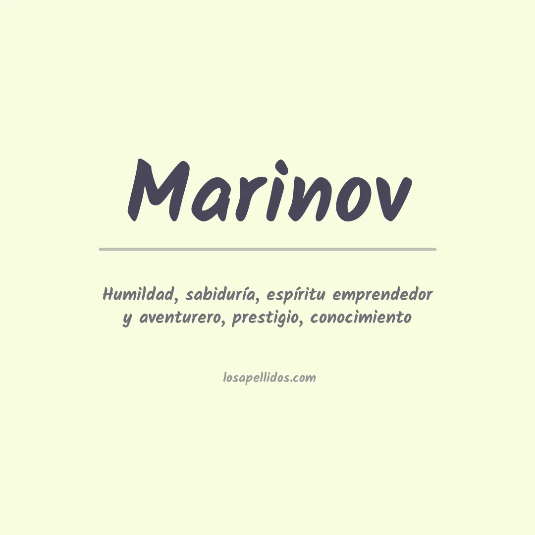 Apellido Marinov
