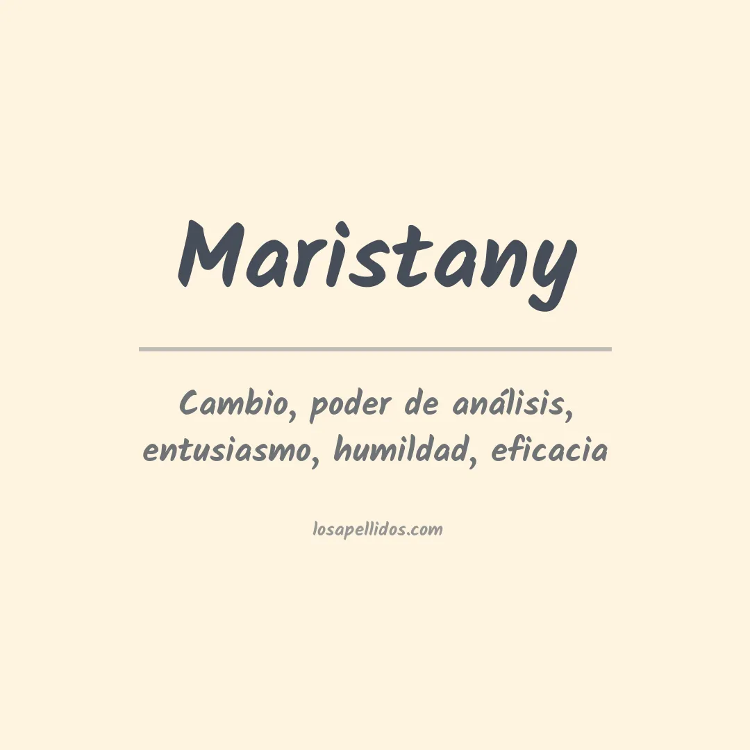 Apellido Maristany