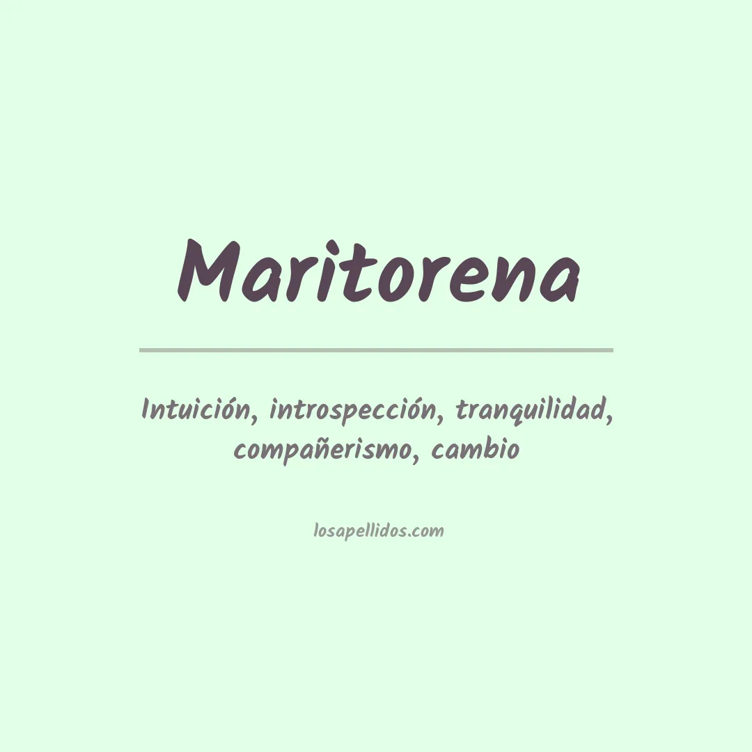 Apellido Maritorena