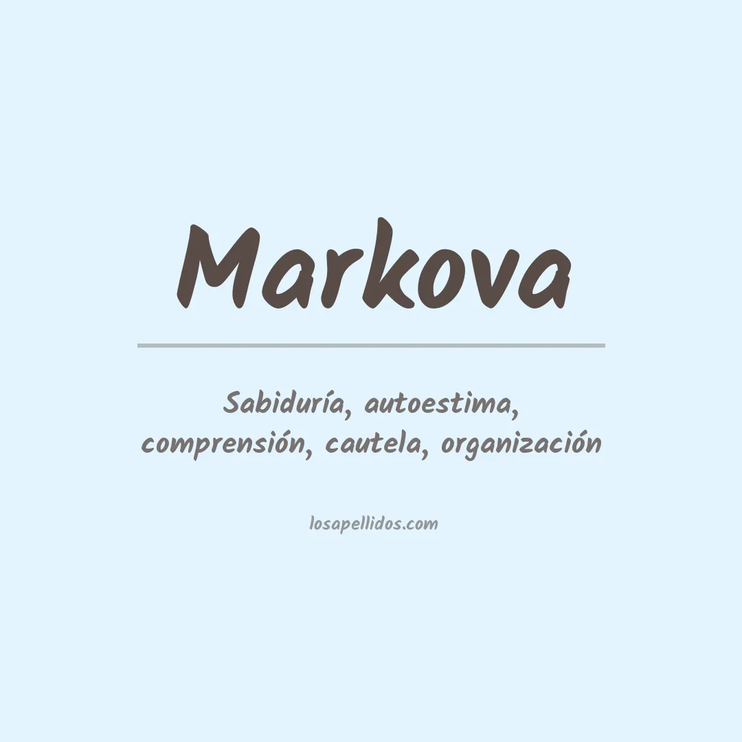 Apellido Markova
