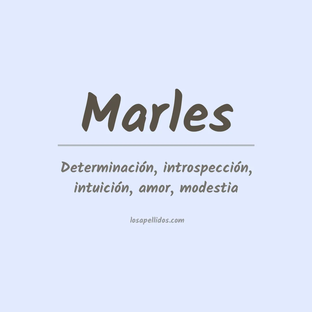 Apellido Marles