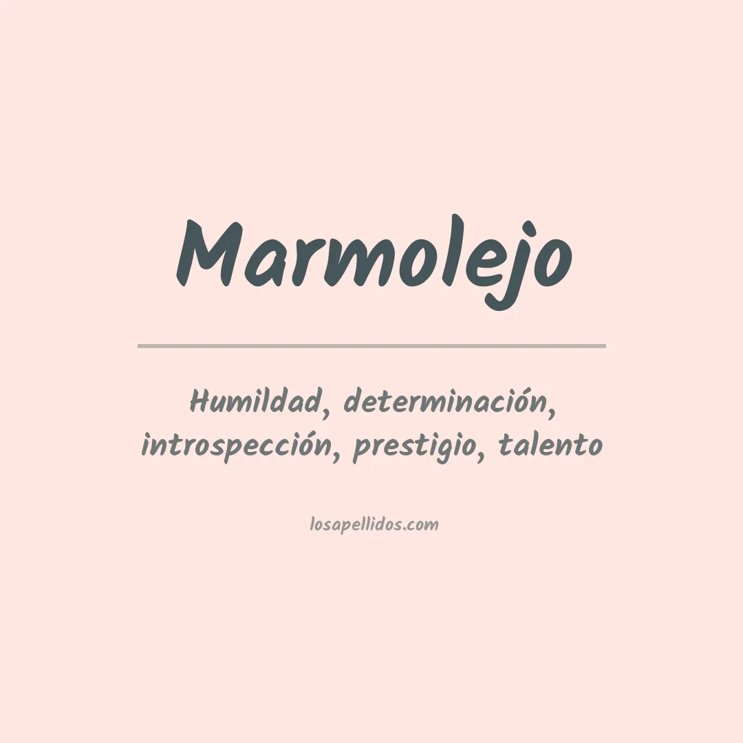 Apellido Marmolejo