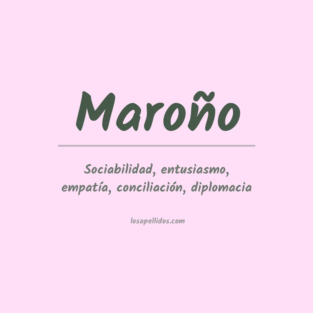 Apellido Maroño