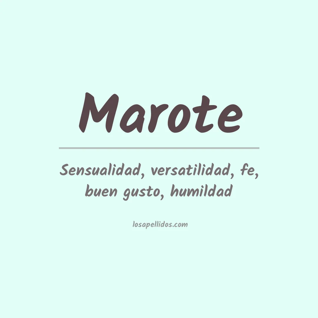 Apellido Marote