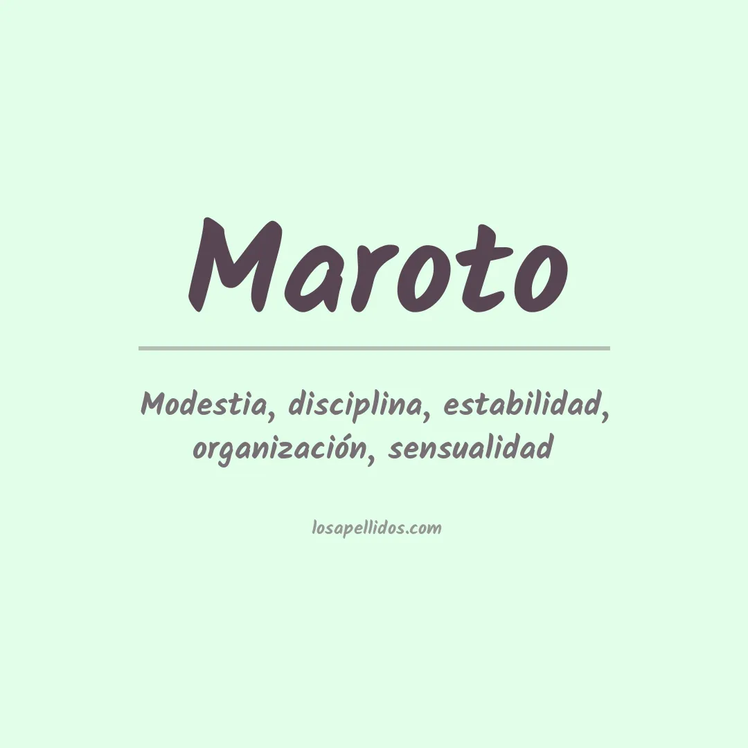 Apellido Maroto