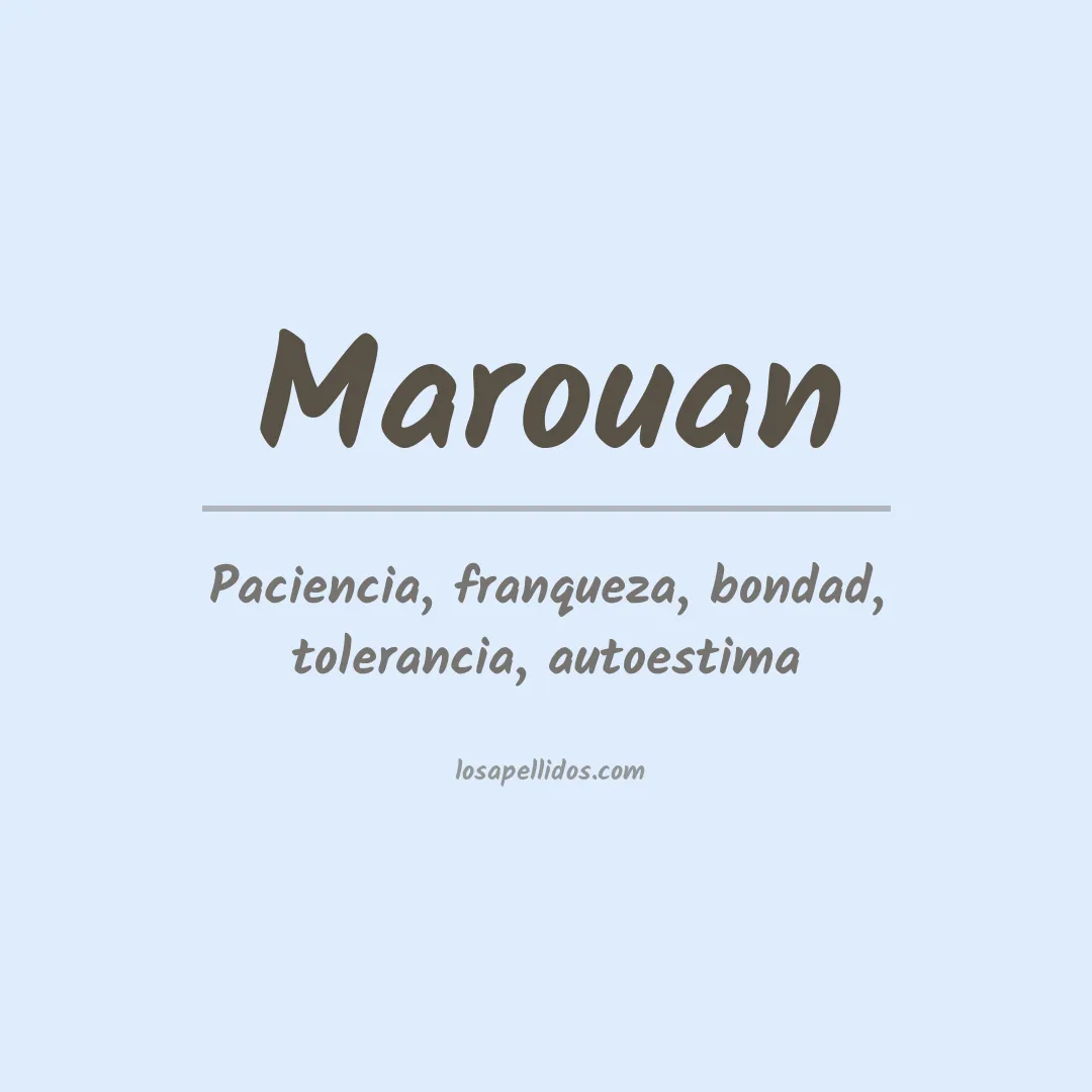Apellido Marouan