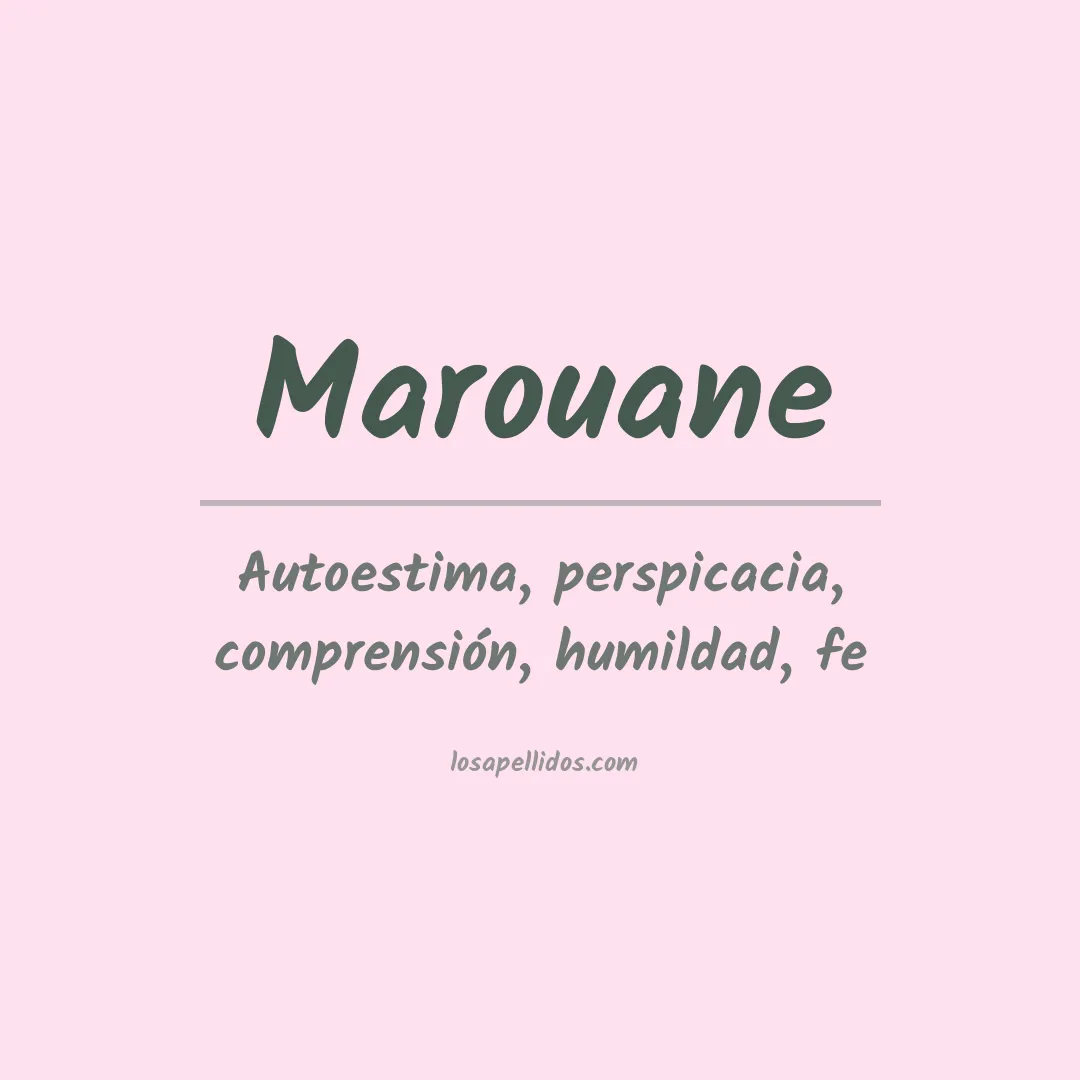 Apellido Marouane