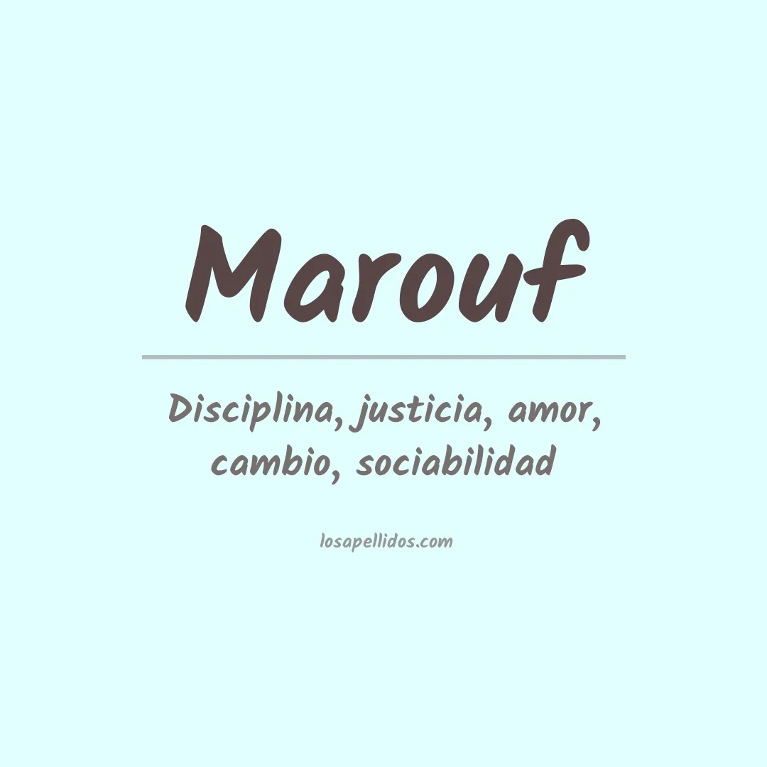 Apellido Marouf
