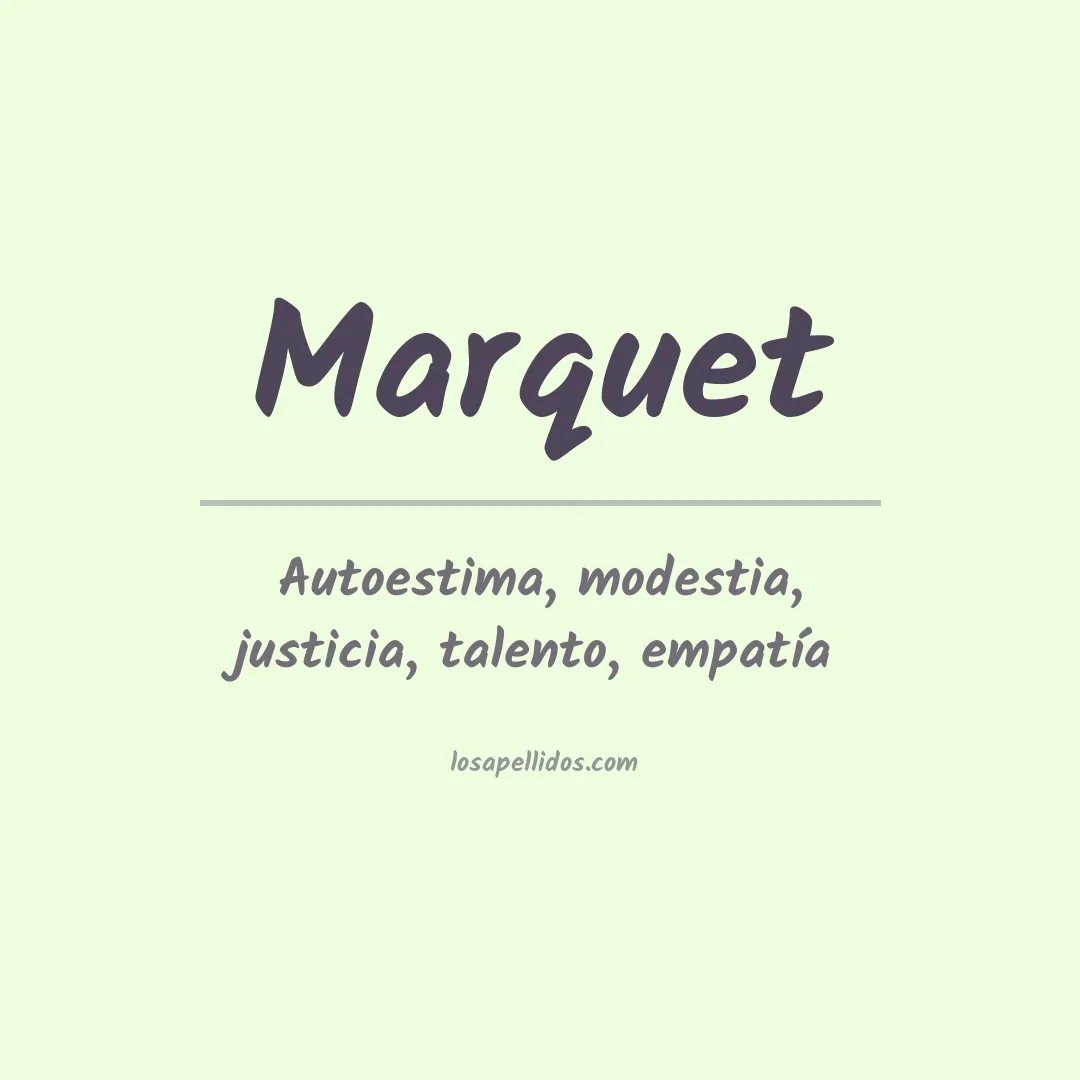 Apellido Marquet