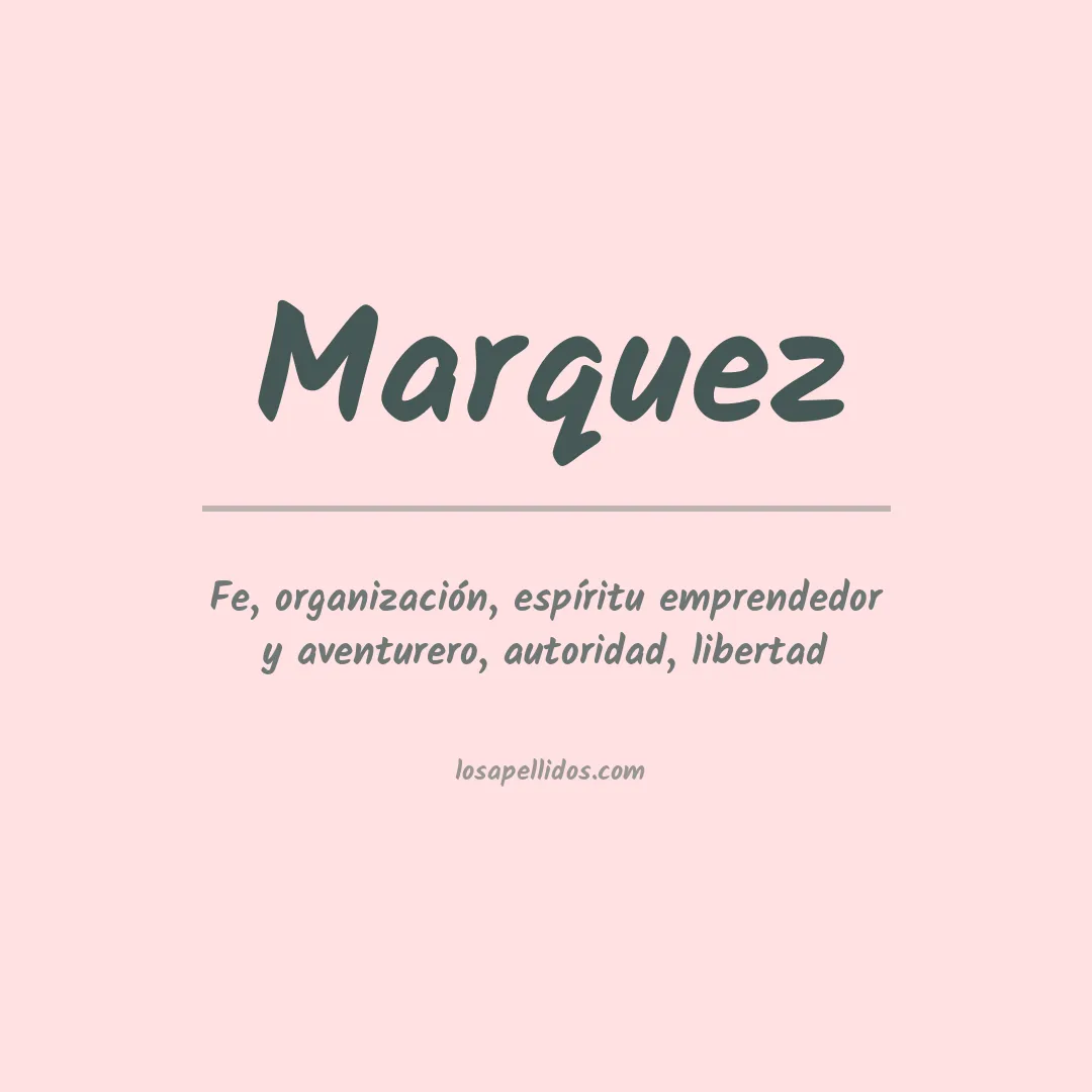 Apellido Márquez